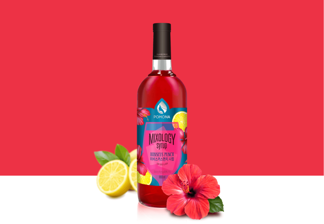 Hibiscus Syrup 1000ml Sweet Pomona